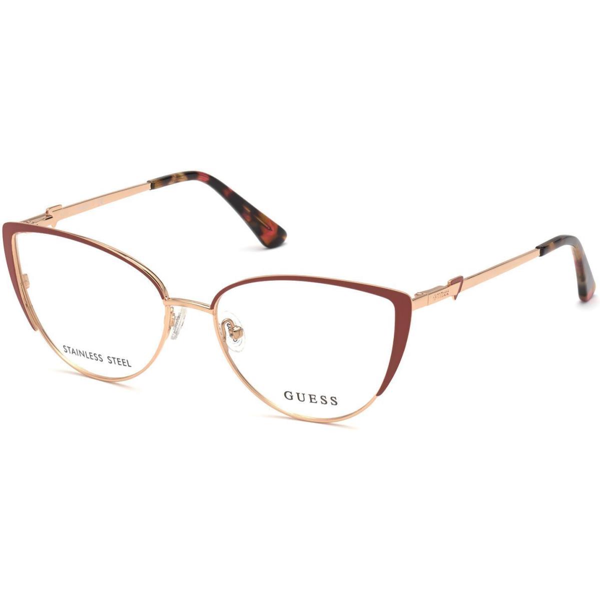 Guess GU 2813 Eyeglasses 070 Matte Bordeaux