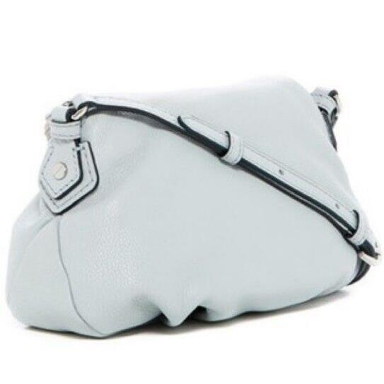 Marc Jacobs Q Natasha Ice Light Blue Leather Crossbody Shoulder Bag