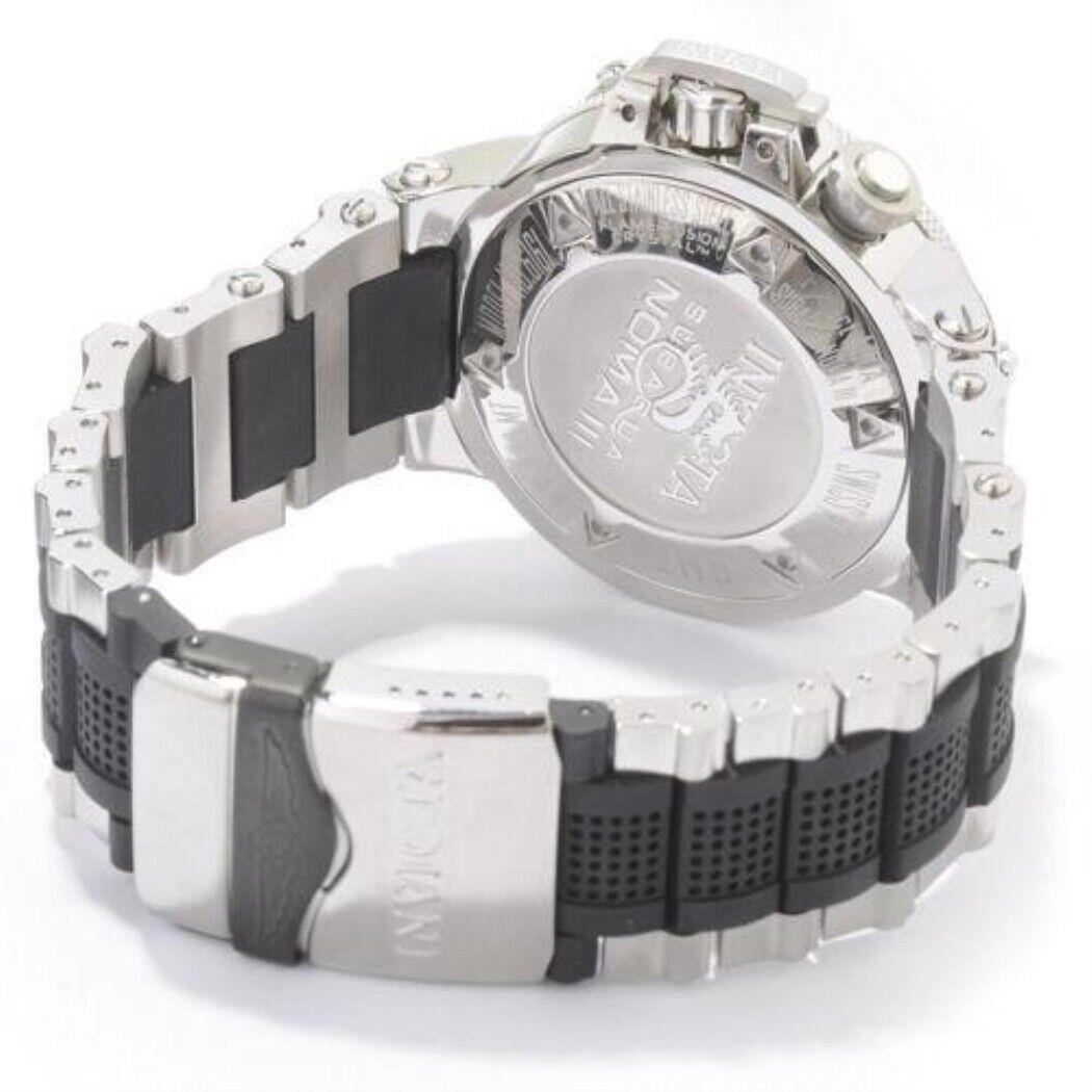 Invicta 6161 Subaqua Noma Iii Swiss Gmt Date Stainless Steel Mens Watch - Dial: Black, Band: Black, Silver, Bezel: Silver