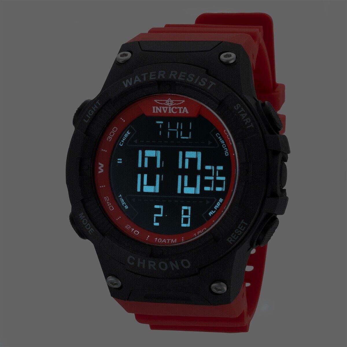 Invicta Racing Digital Men`s Watch - 52mm Red 47528