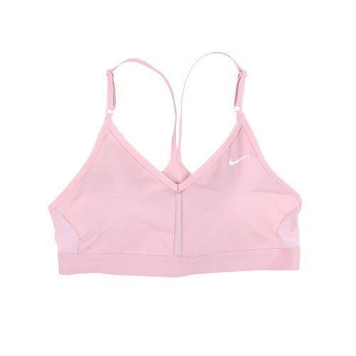 Nike Women`s Sports Bra V-neck Light-support Racerback Workout Top M Xl Pink