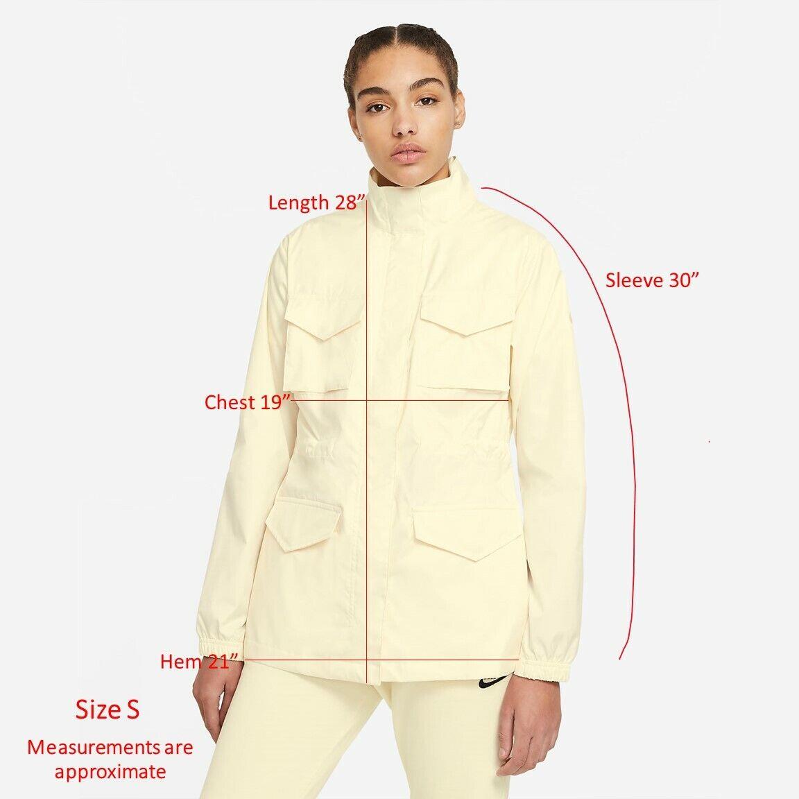 Nike Sportswear Women`s M65 Woven Jacket Coconut Milk Sesame Yellow CZ8972-114