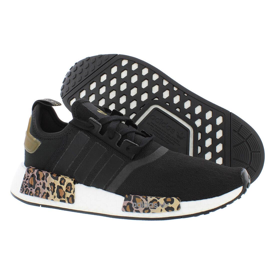 Adidas Nmd R1 Womens Shoes - Black/White/Brown, Main: Black