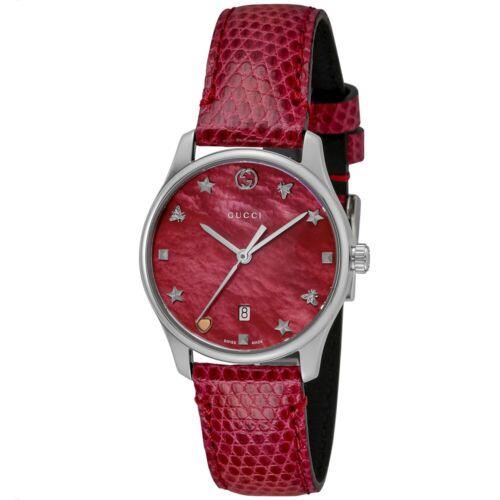Gucci YA126584 Women`s G-timeless Red Quartz Watch