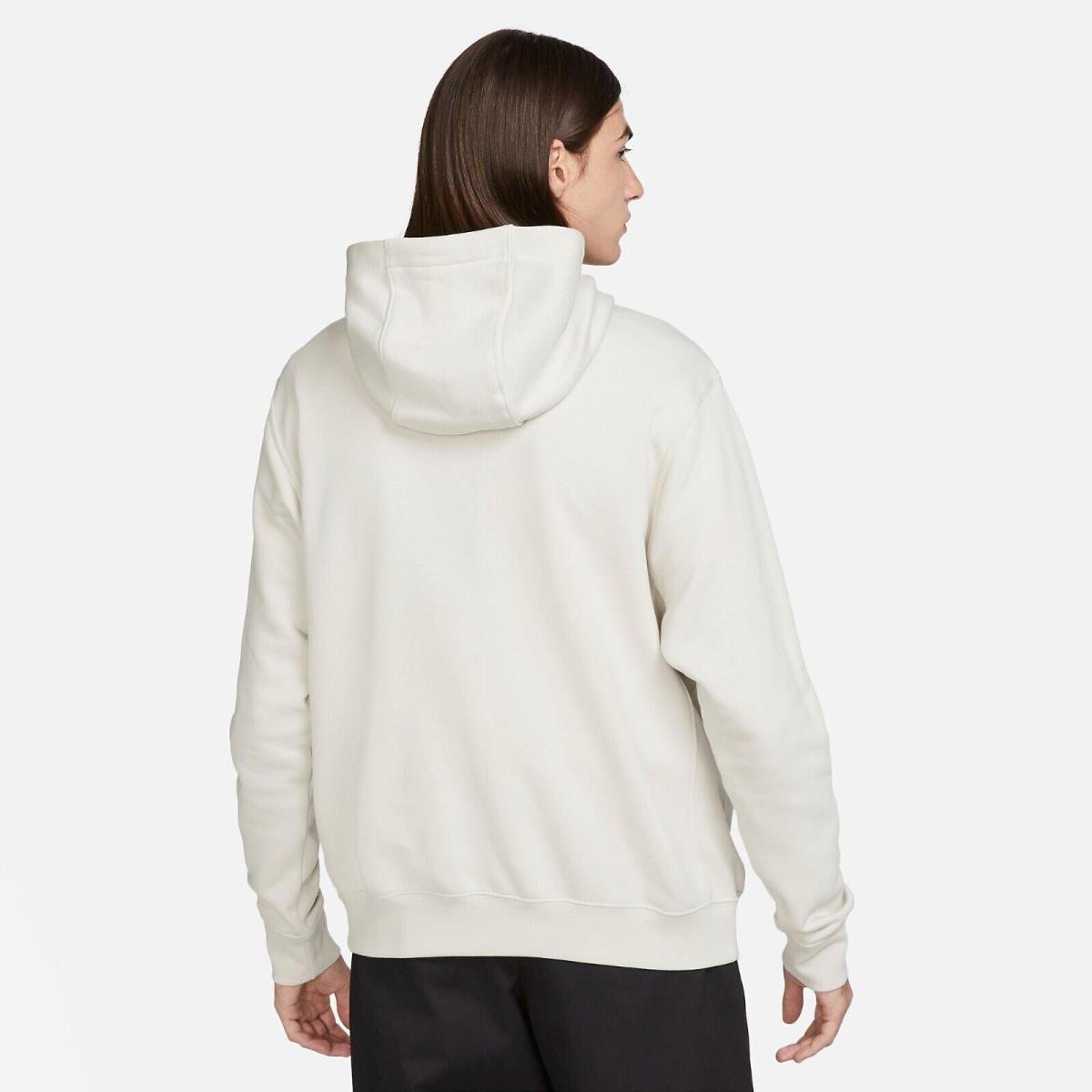 Nike Sportswear Club Fleece Light Bone BV2973-073 Men`s Graphic Pullover Hoodie