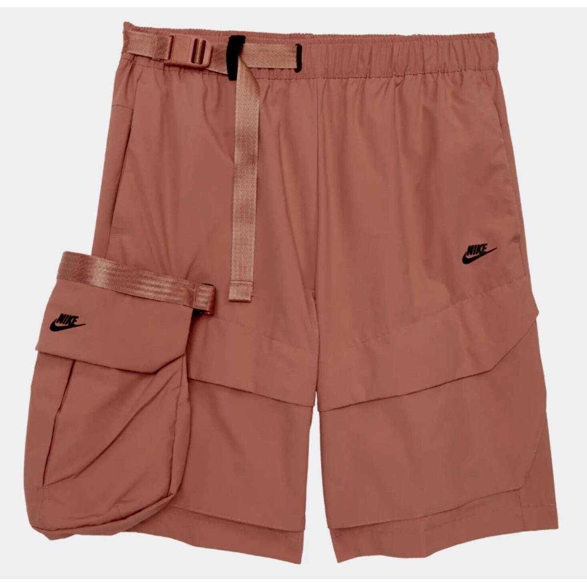 Nike Sportswear Tech Pack Shorts Madder Root Orange Woven Cargo Shorts Mens Sz L