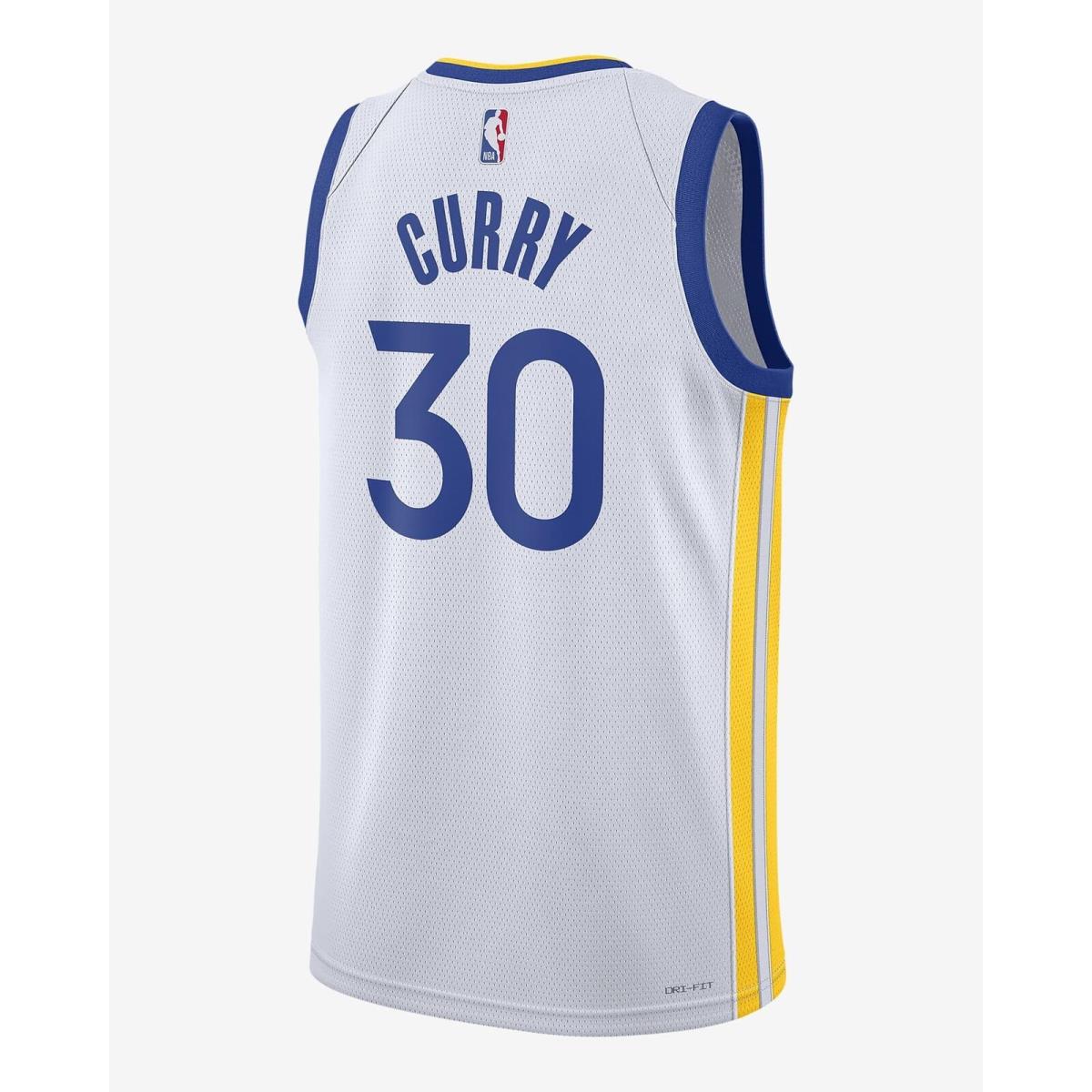 AT4744-100 Mens Nike Nba Golden State Warriors Steph Curry Association Authent