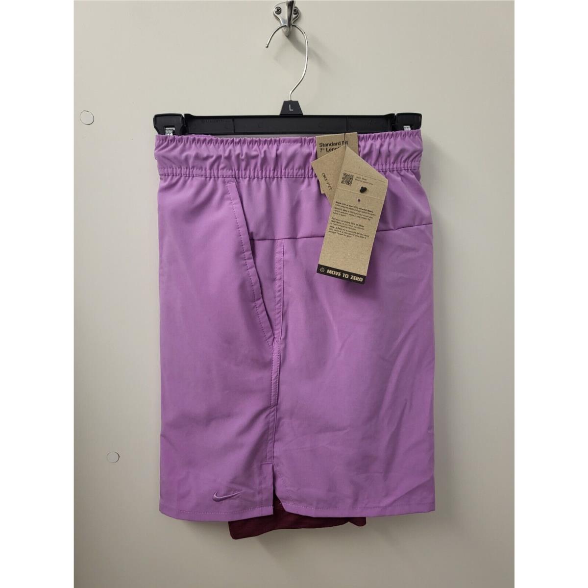 Nwt--men`s Nike Dri-fit Unlimited Versatile DV9334-Shorts 7IN-2-1-BLUE-SMALL