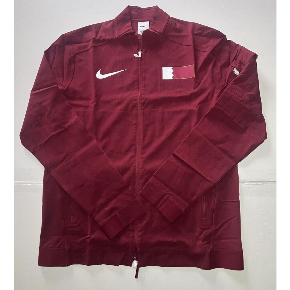 Nike Pro Elite Team Qatar Running Podium Zip Jacket CI8727-611 Men`s Size M