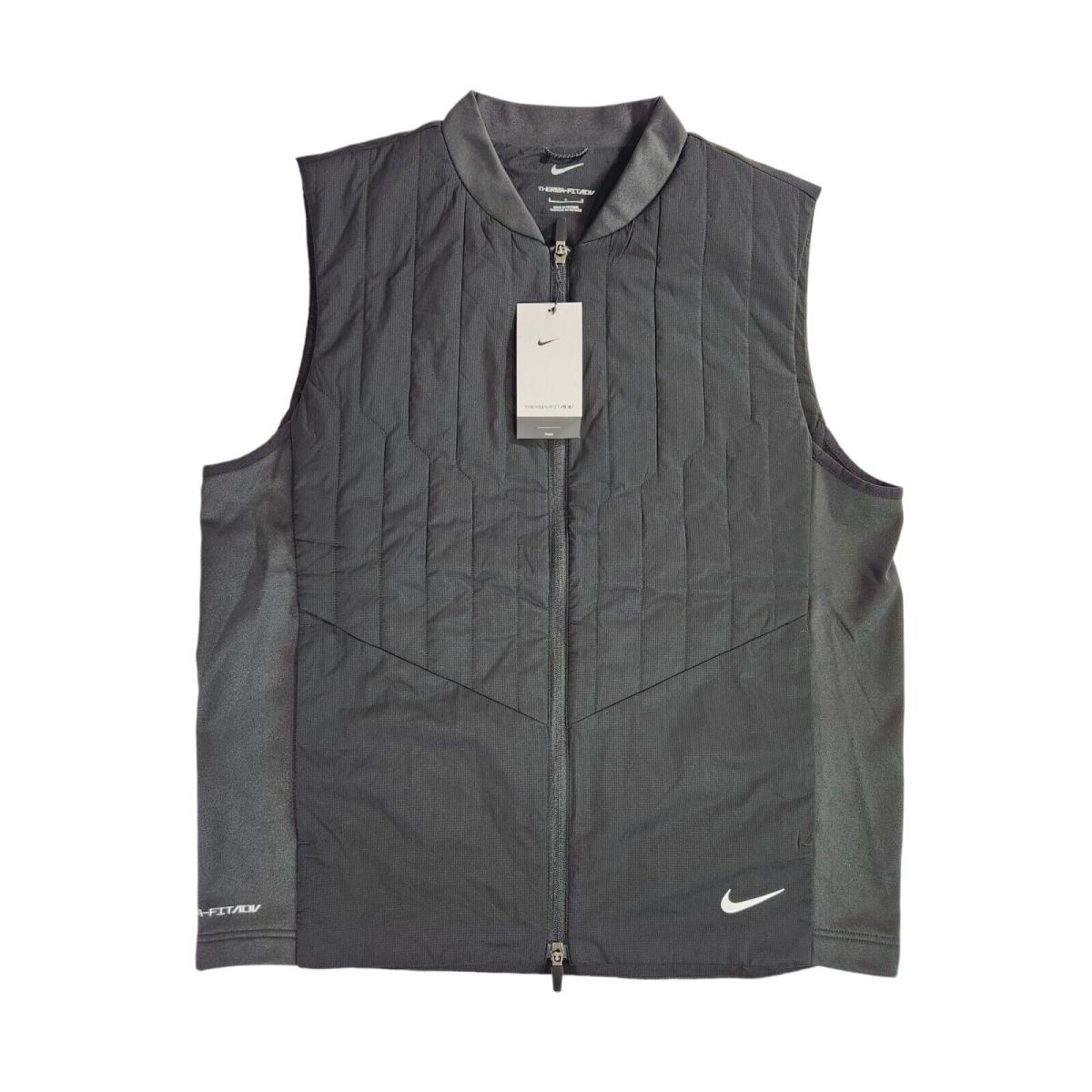 Nike Therma-fit Adv Repel Full-zip Golf Vest Black DN1957-010 Men`s Large