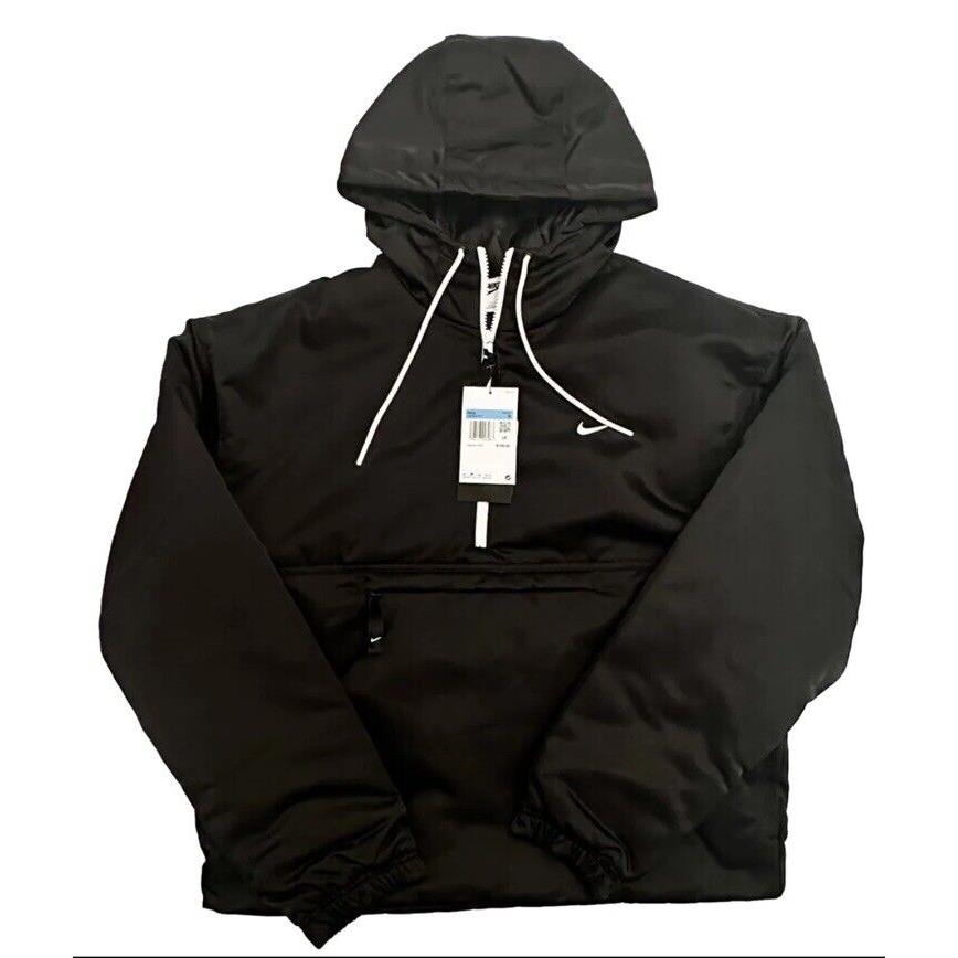 Nike Men s Solo Swoosh Insulated Half-zip Jacket Sz. Medium DR0839-010 Black