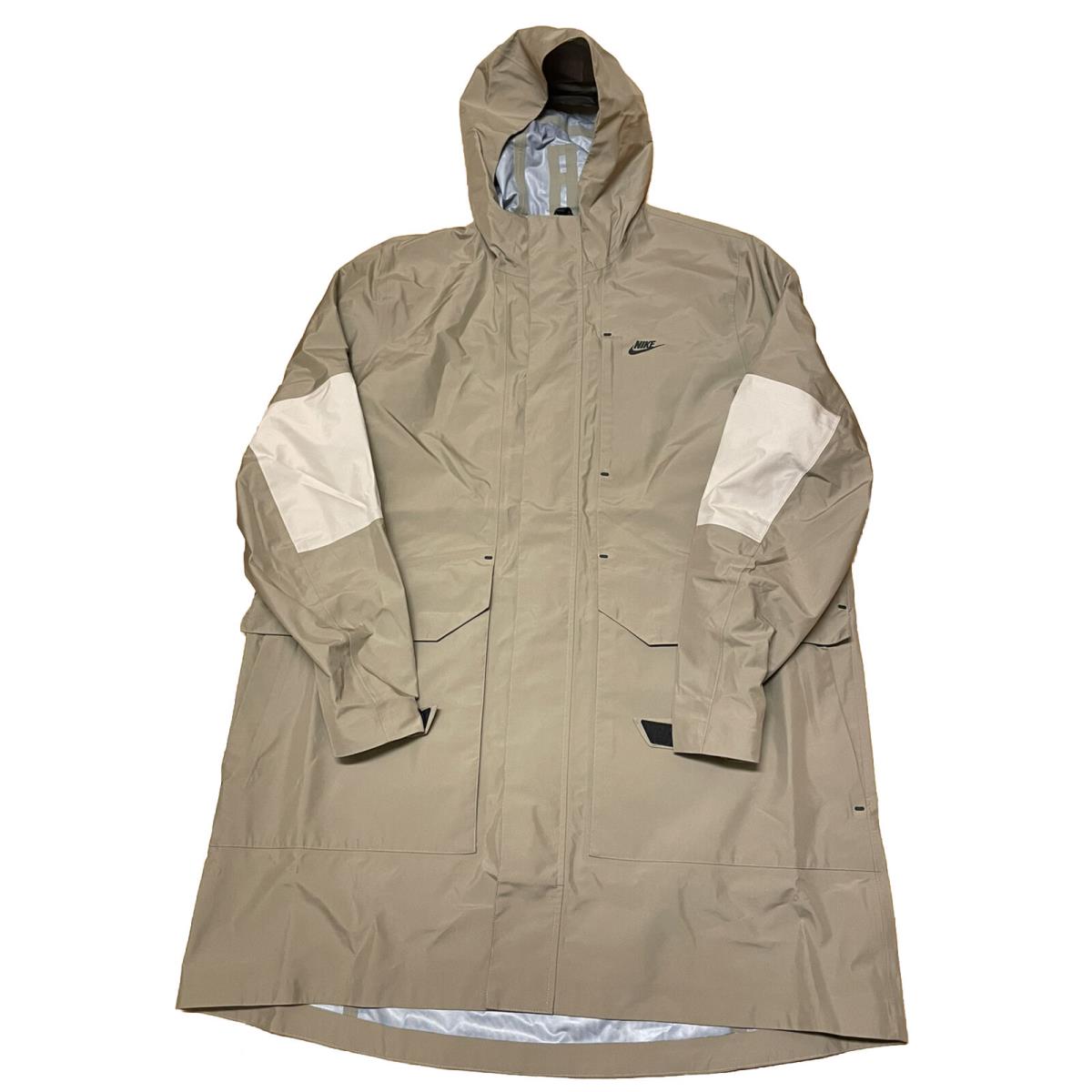 Nike Storm-fit Adv Repel Shell Parka Jacket Tan DM5497-247 Men`s Size Large