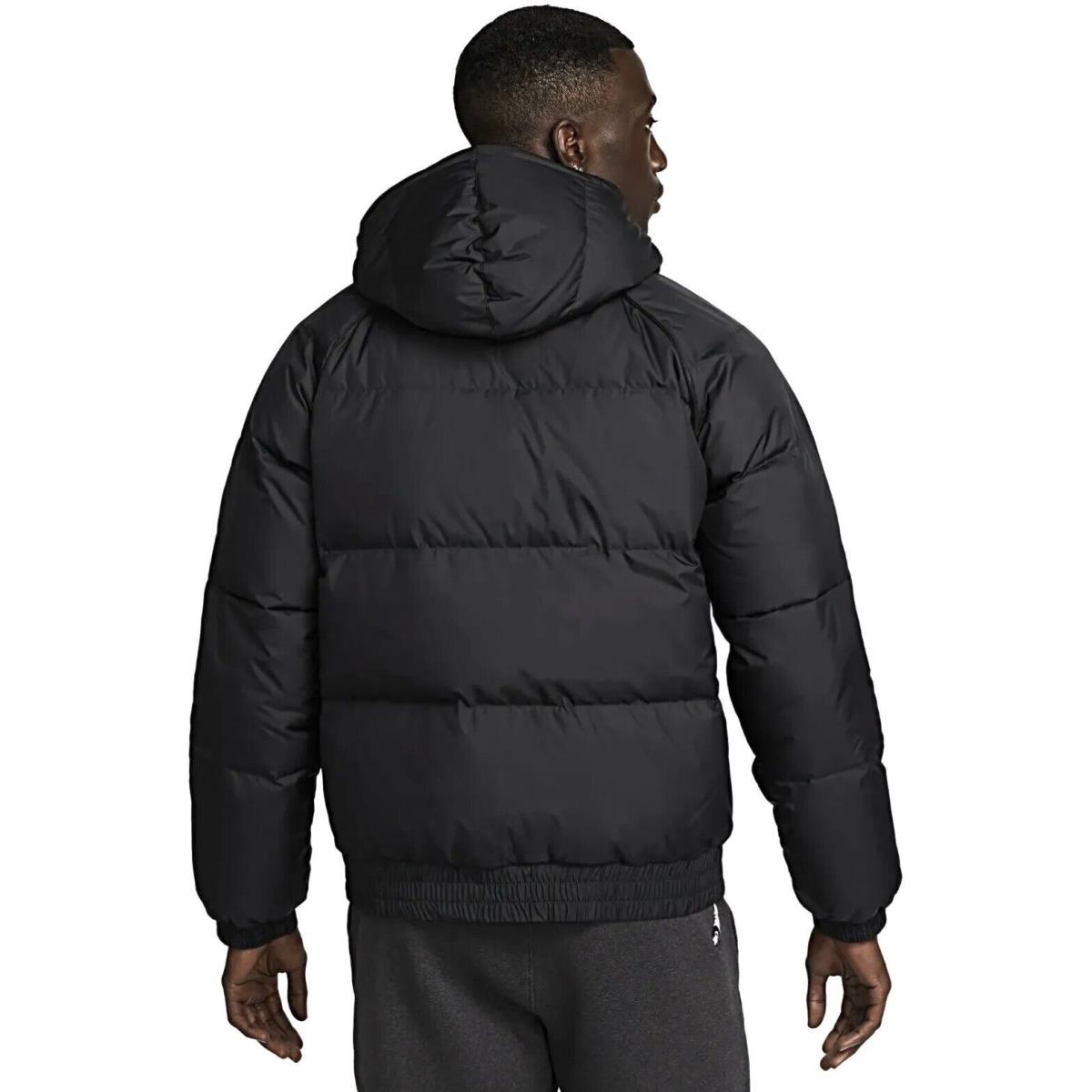 Men S Nike Lebron Down Fill Hooded Black Basketball Jacket DQ6140 010 sz Large L