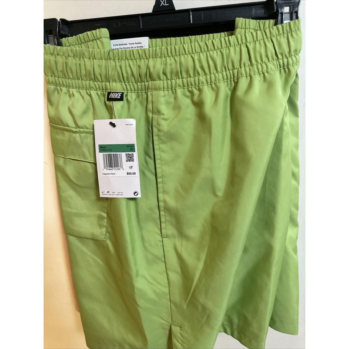 2-2024-Nike Sport Essentials Shorts Size Xlarge DM6829-green Pink