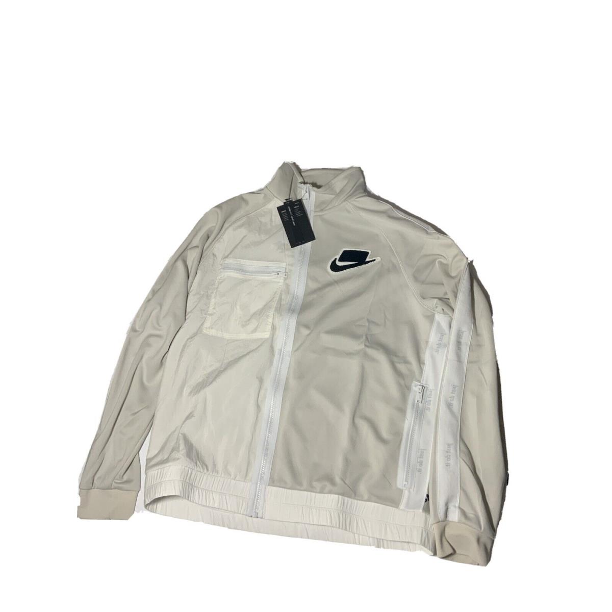 Nike Sportswear Men`s Track Jacket Light Bone Size Medium BV4603-073