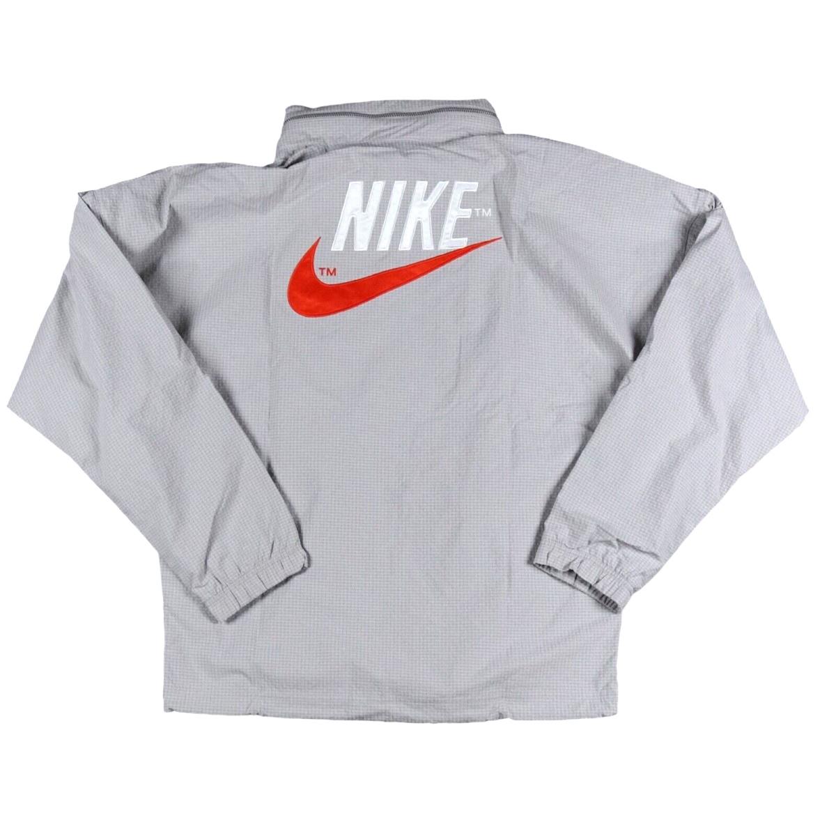 Nike Jacket Mens Small Grey Beige Woven Mesh Lined Zip Hooded DM5285 012 Beige