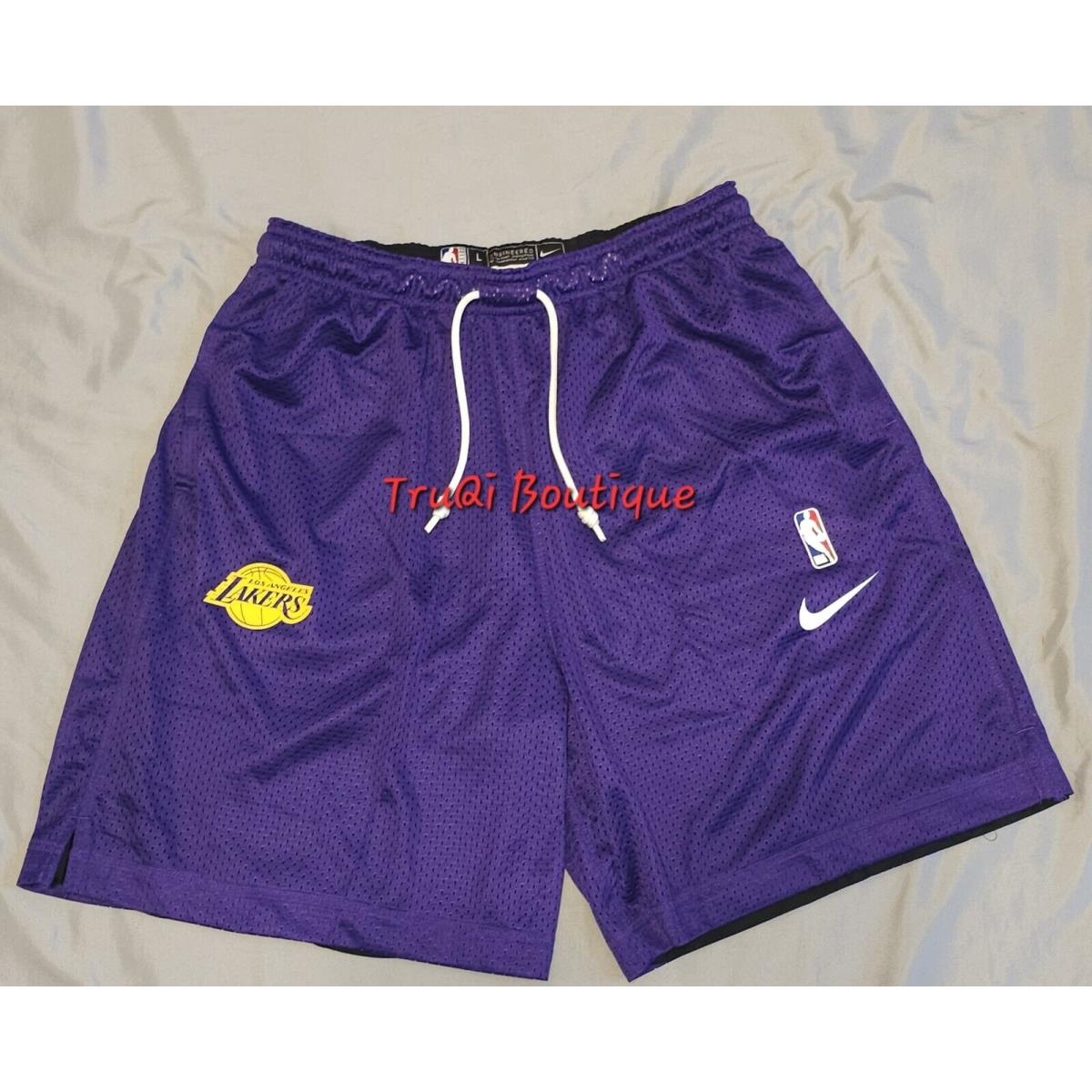 Nike Nba Standard Issue Team Reversible Mesh Basketball Shorts LA Lakers LT