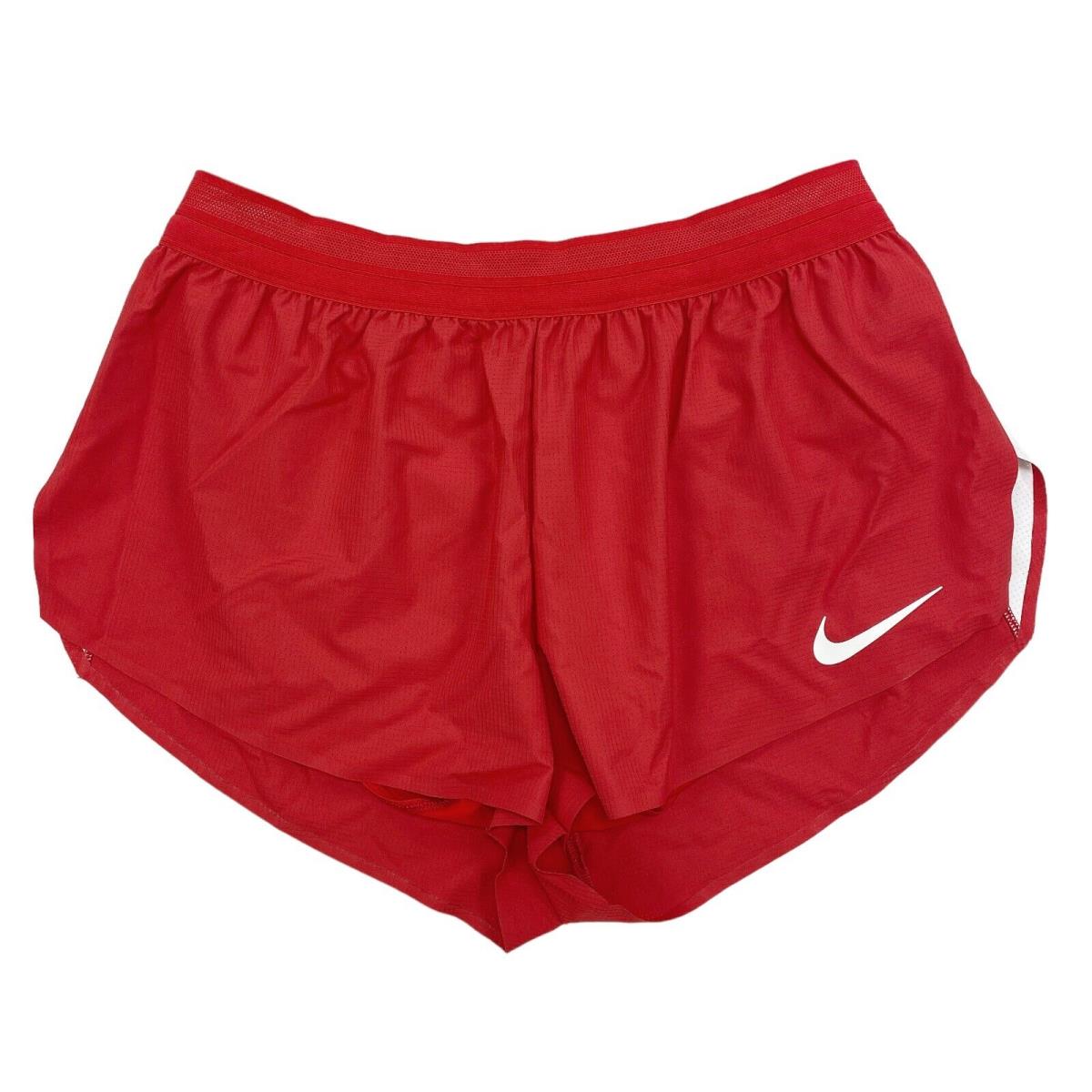 Nike Men`s 2`` Pro Elite 2-in-1 Running Racing Shorts Size Large Red AO8147