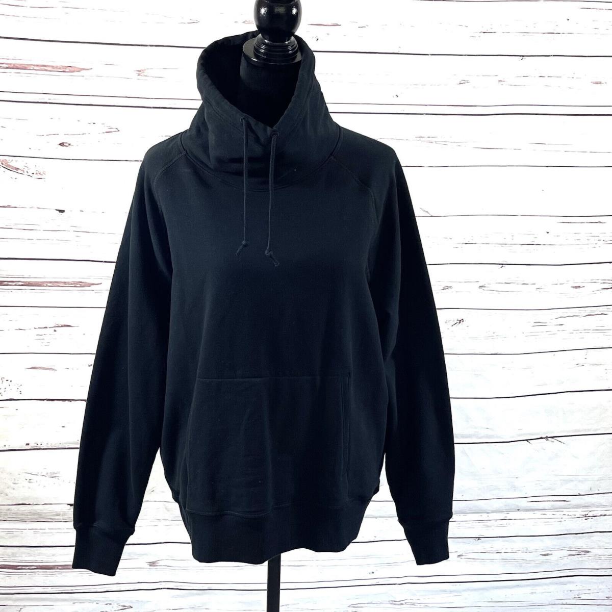 Nike Yoga Statement Women s Cowl Neck Pullover Black CU5301-010 Size M