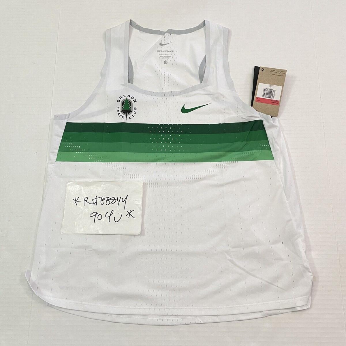 Womens Size L Nike Oregon Track Club Otc Dri Fit Adv Running Singlet DR5851-100