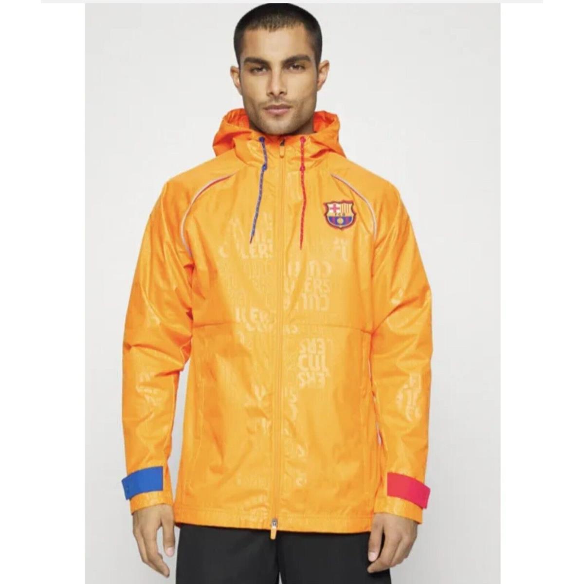 Nike 2021-2022 FC Barcelona Soccer All Weather Jacket DH7831-836 Men s XL