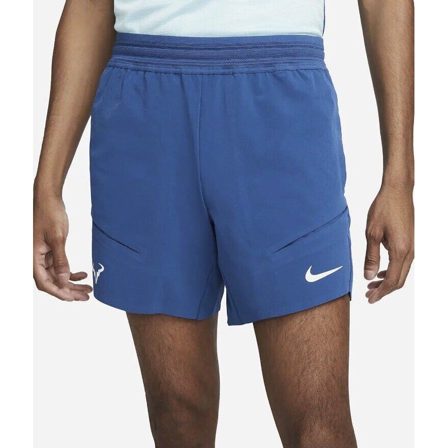 Nike 2XL Court Nadal Advantage Rafa 7 Tennis Shorts Court Blue Men DD8543-476