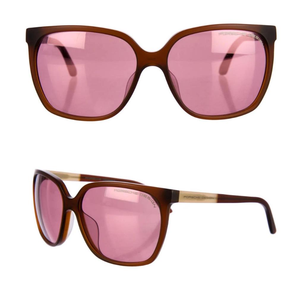 Porsche Design - P`8589-B Sunglasses Key Brown / Pink Mirror 60-15-135