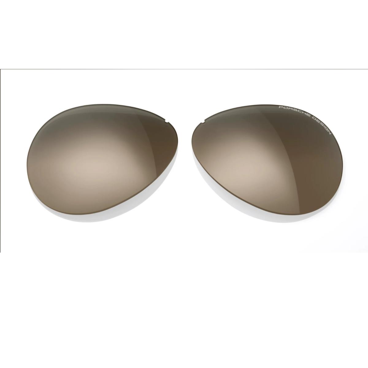 Porsche Design Lens Set For Iconic P8478 Sunglasses - Lenses Set Only Brown Gradient - V228