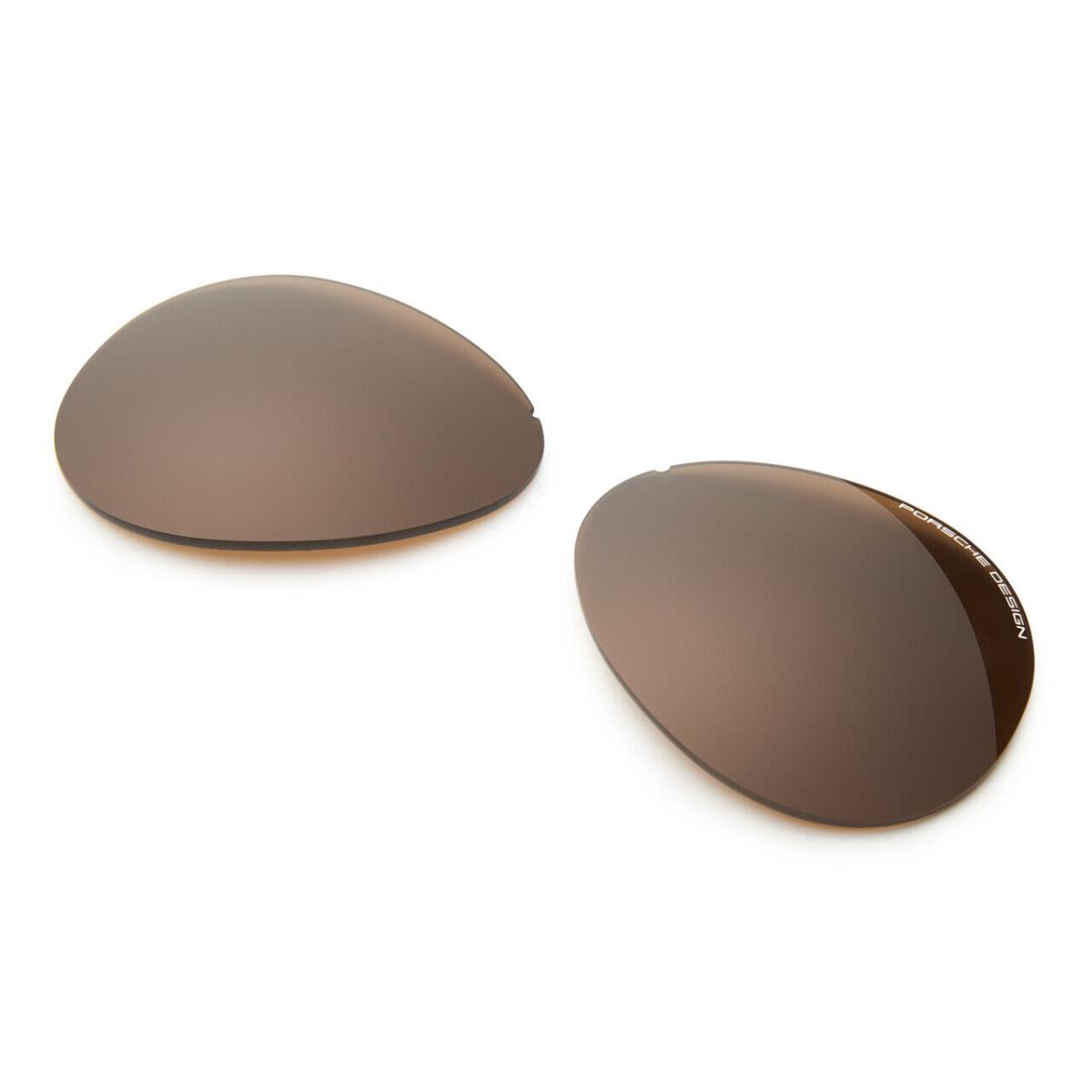 Porsche Design Lens Set For Iconic P8478 Sunglasses - Lenses Set Only Brown - V604