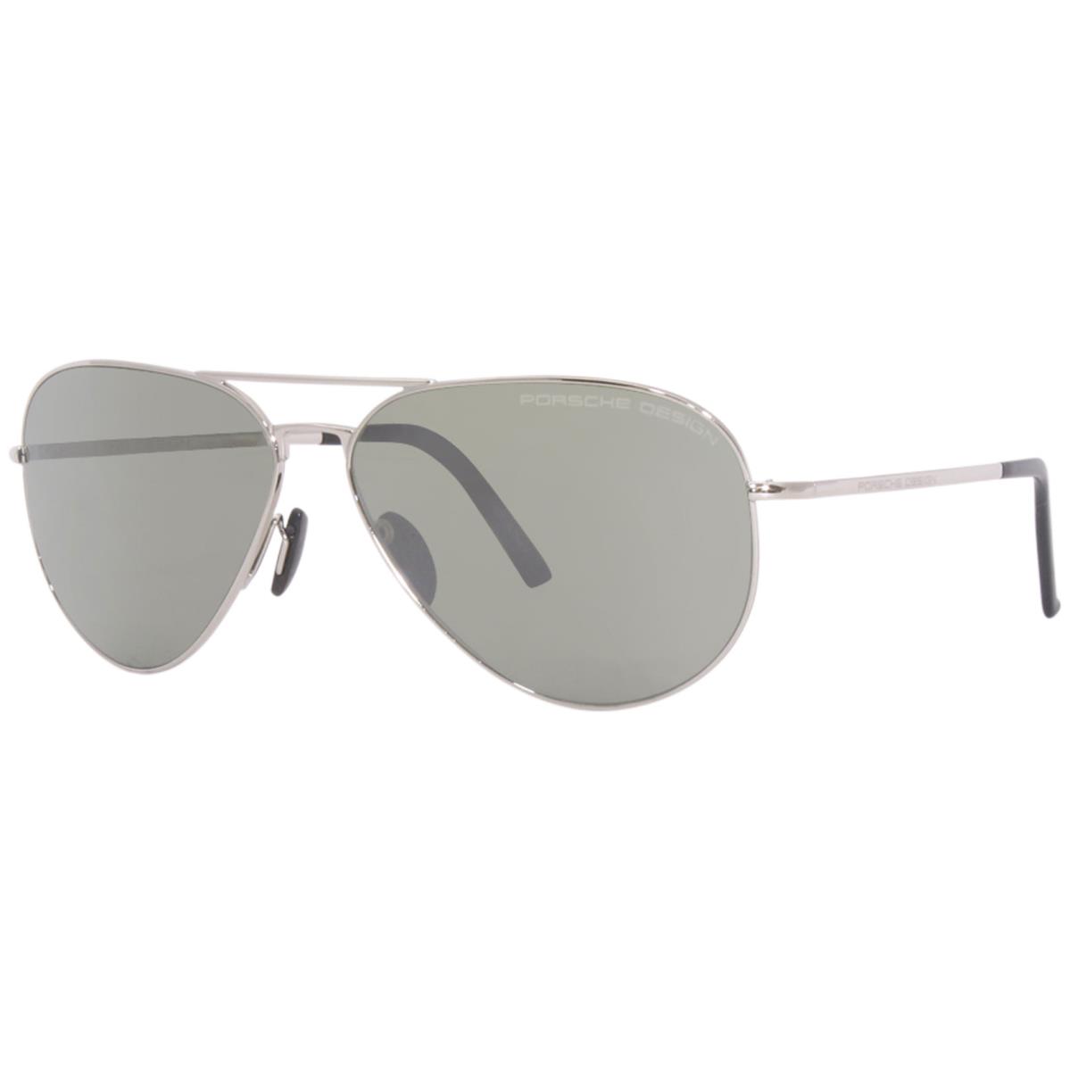 Porsche Design Men`s P`8508 P8508 Square Fashion Sunglasses 60mm Silver