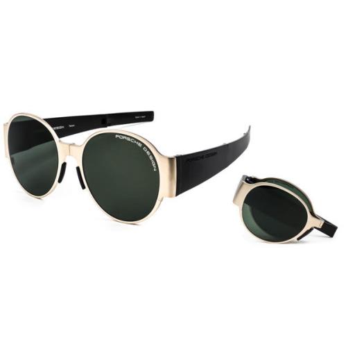 Porsche Design Sunglasses - P`8592-C Lite Gold Tone Foldable Titanium