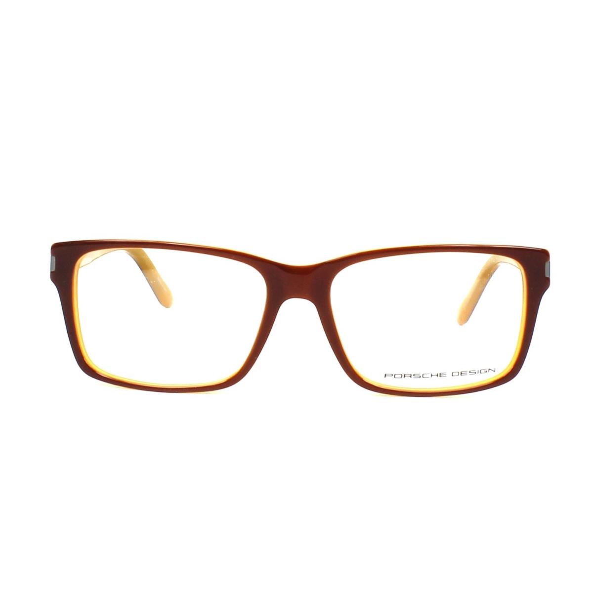 Porsche Design Frame - P`8249-C Brown/caramel Rx Eyeglasses Acetate 57-16-140