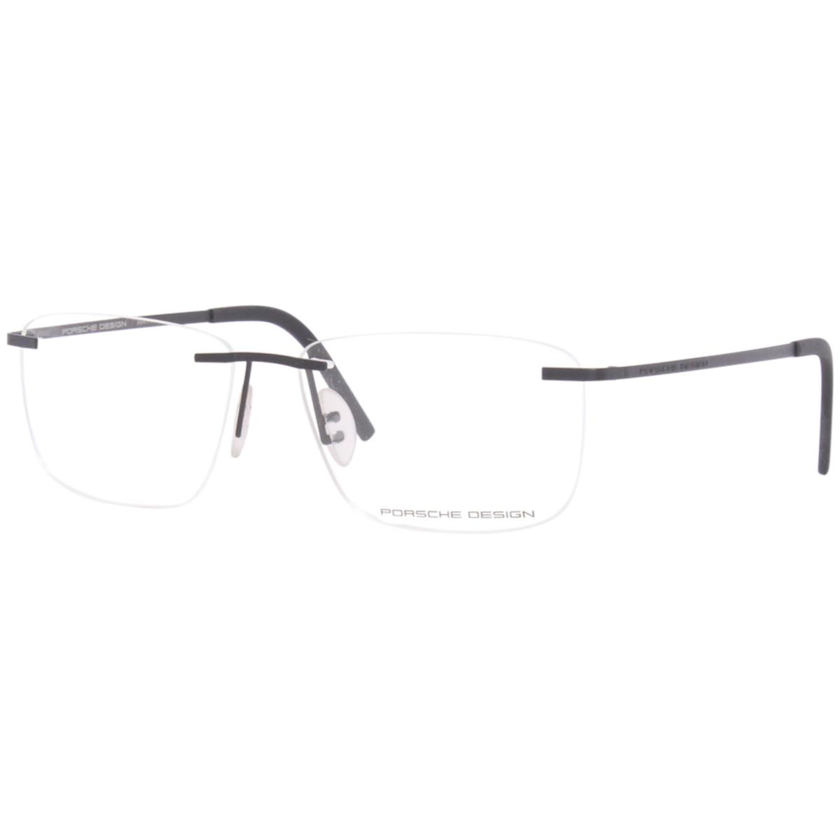 Porsche Design Men`s Eyeglasses P8321 S2 P/8319/S2 Rimless Optical Frame 55mm Black