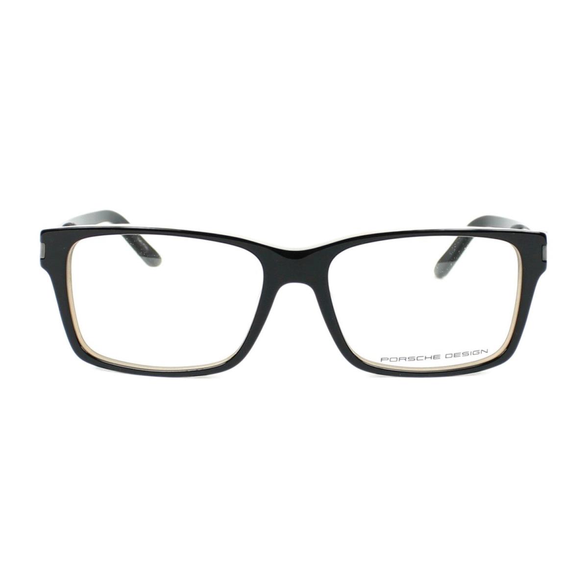 Porsche Design Frame - P`8249-A Black and Beige Rx Eyeglasses