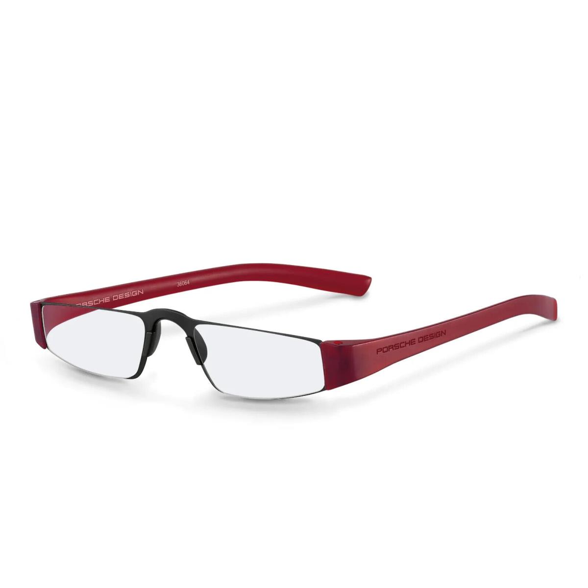 Porsche Design P8801 Iconic Reading Glasses Color B - Black/red