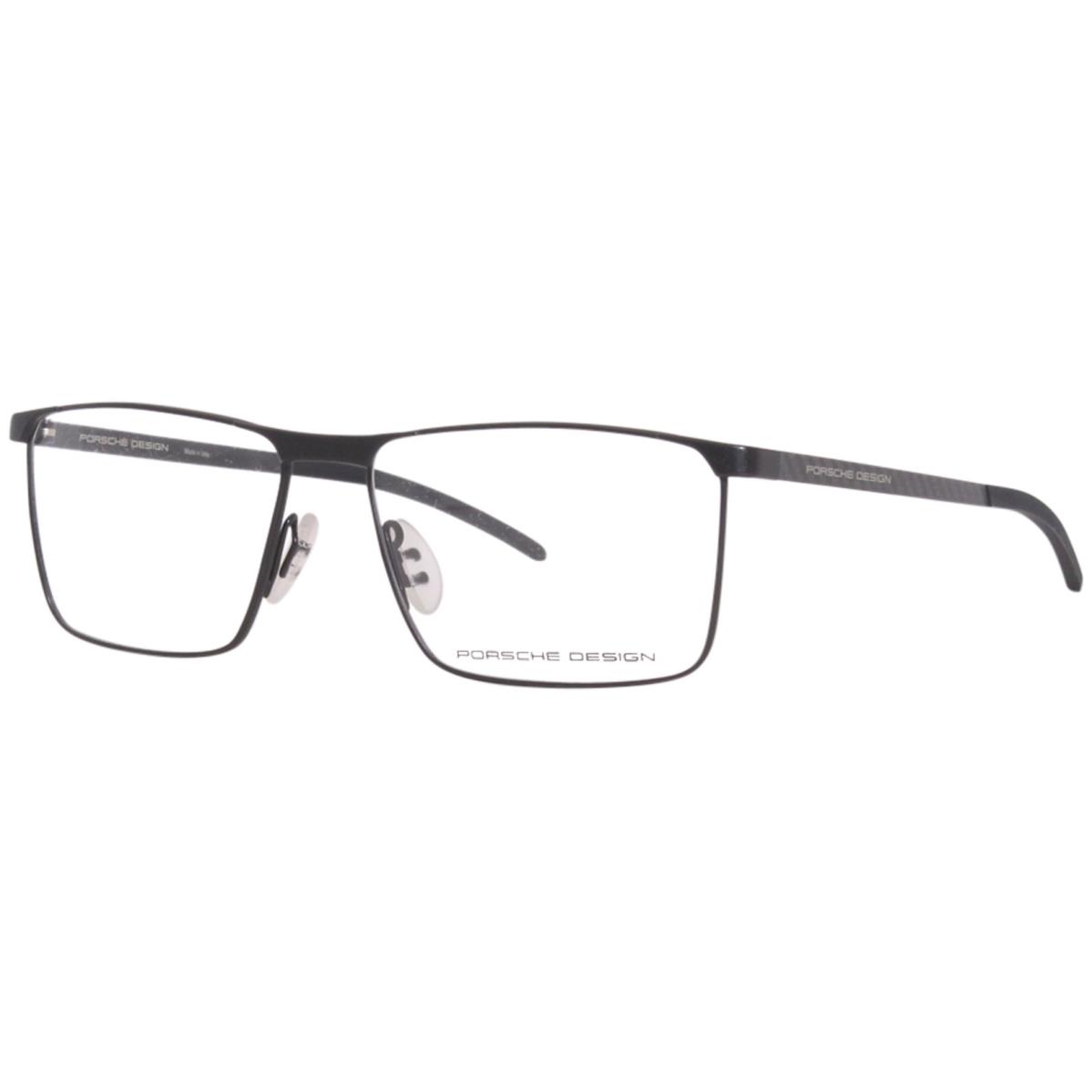 Porsche Design Men`s Eyeglasses P8326 P/8326 Full Rim Optical Frame 55mm Shiny Black