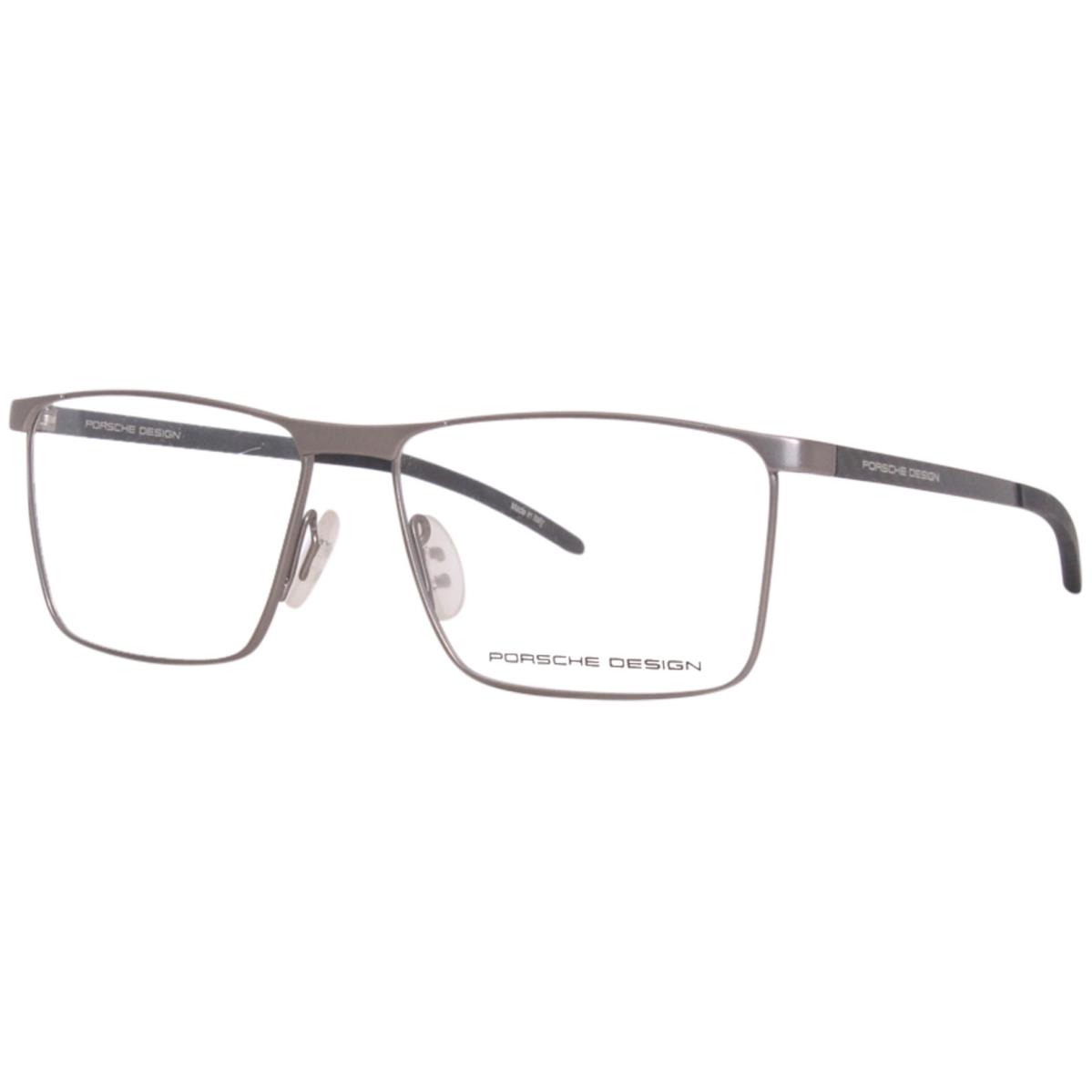 Porsche Design Men`s Eyeglasses P8326 P/8326 Full Rim Optical Frame 55mm Silver