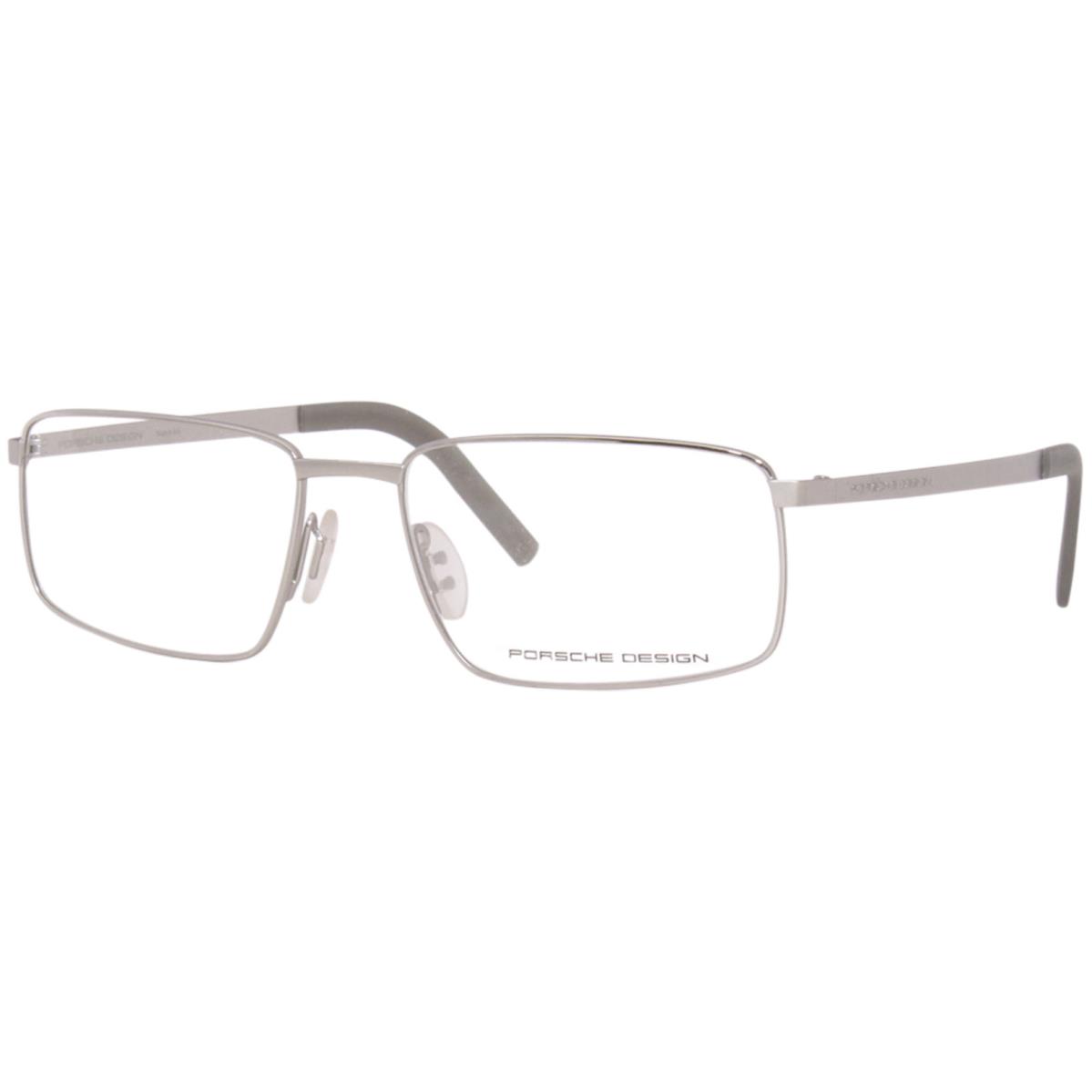 Porsche Design Men`s Eyeglasses P8314 P/8314 Full Rim Optical Frame 57mm Silver