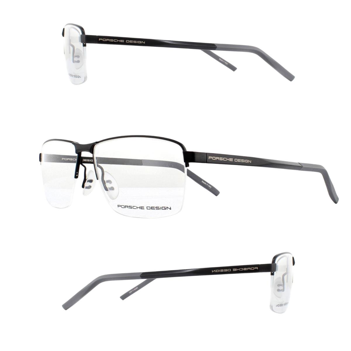 Porsche Design Frame - P`8318-A Gunmetal Brown Rx Eyeglasses 55-14-140