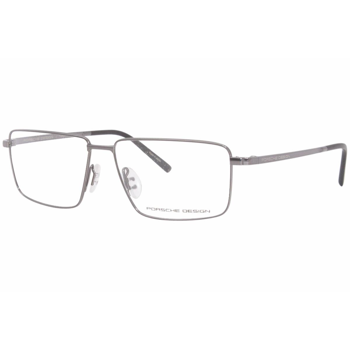 Porsche Design P8305 B Eyeglasses Frame Men`s Gunmetal Full Rim Rectangular 56mm