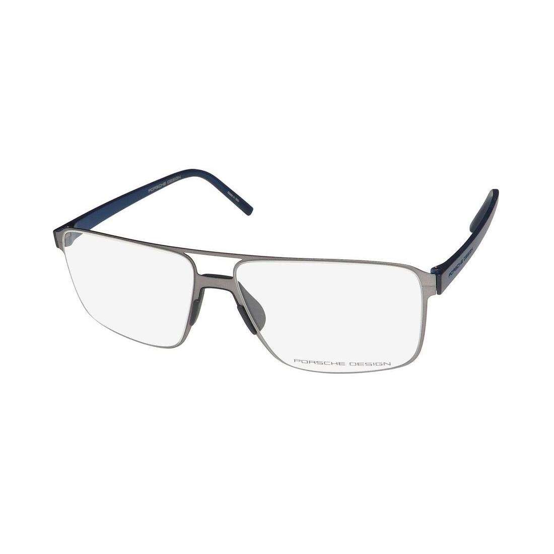 Porsche Design P8307 Eyeglass Frame Full-rim Metal Plastic Italy Gray