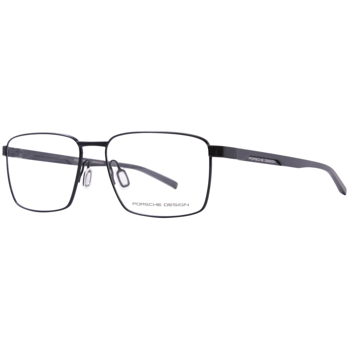 Porsche Design P8744-A Eyeglasses Men`s Black/grey Full Rim Rectangle Shape 55mm