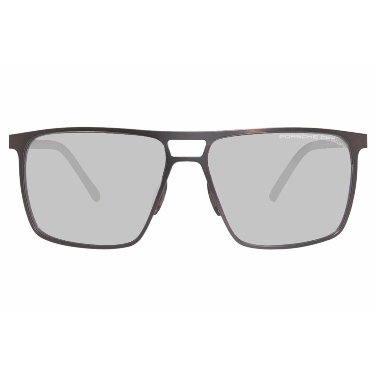 Porsche Design P8610-C Sunglasses Titanium Men`s Brown/grey/silver Mirror 59mm