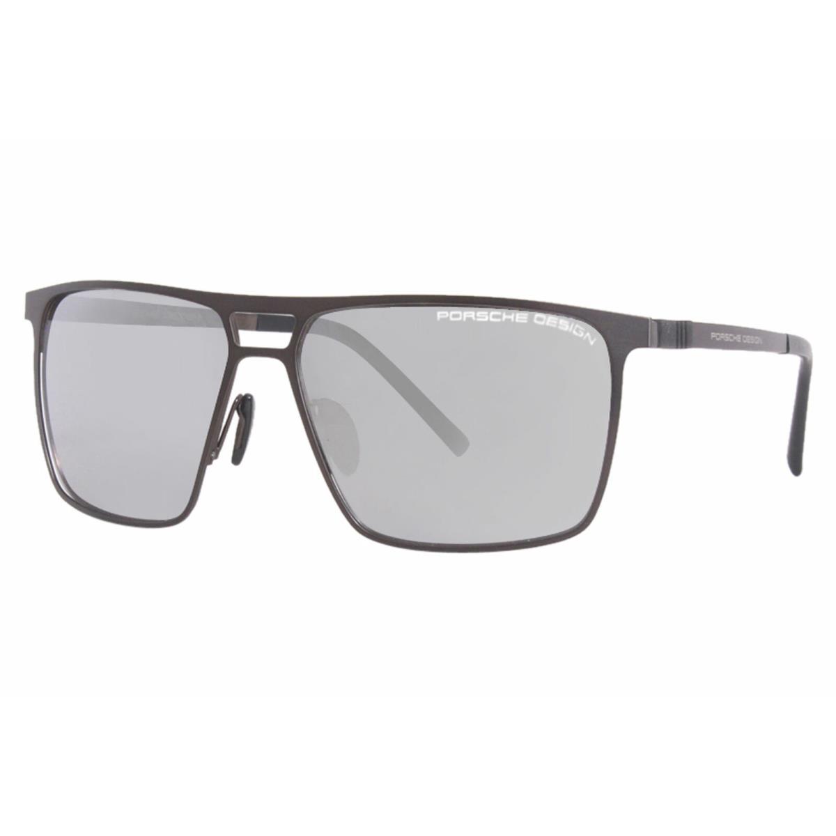 Porsche Design P8610-C Sunglasses Titanium Men`s Brown/grey/silver Mirror 59mm