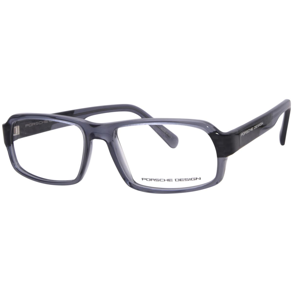 Porsche Design P8215-C Eyeglasses Transparent Blue/carbon Full Rim 55mm