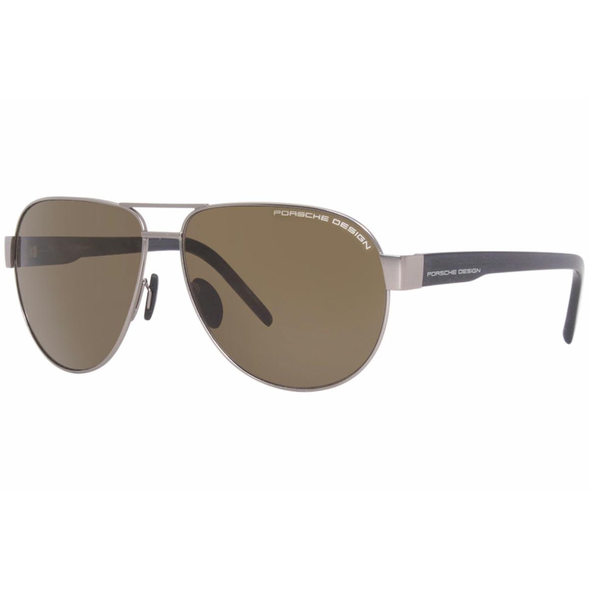 Porsche Design Men`s P8632 P/8632 D Palladium Square Sunglasses 61mm