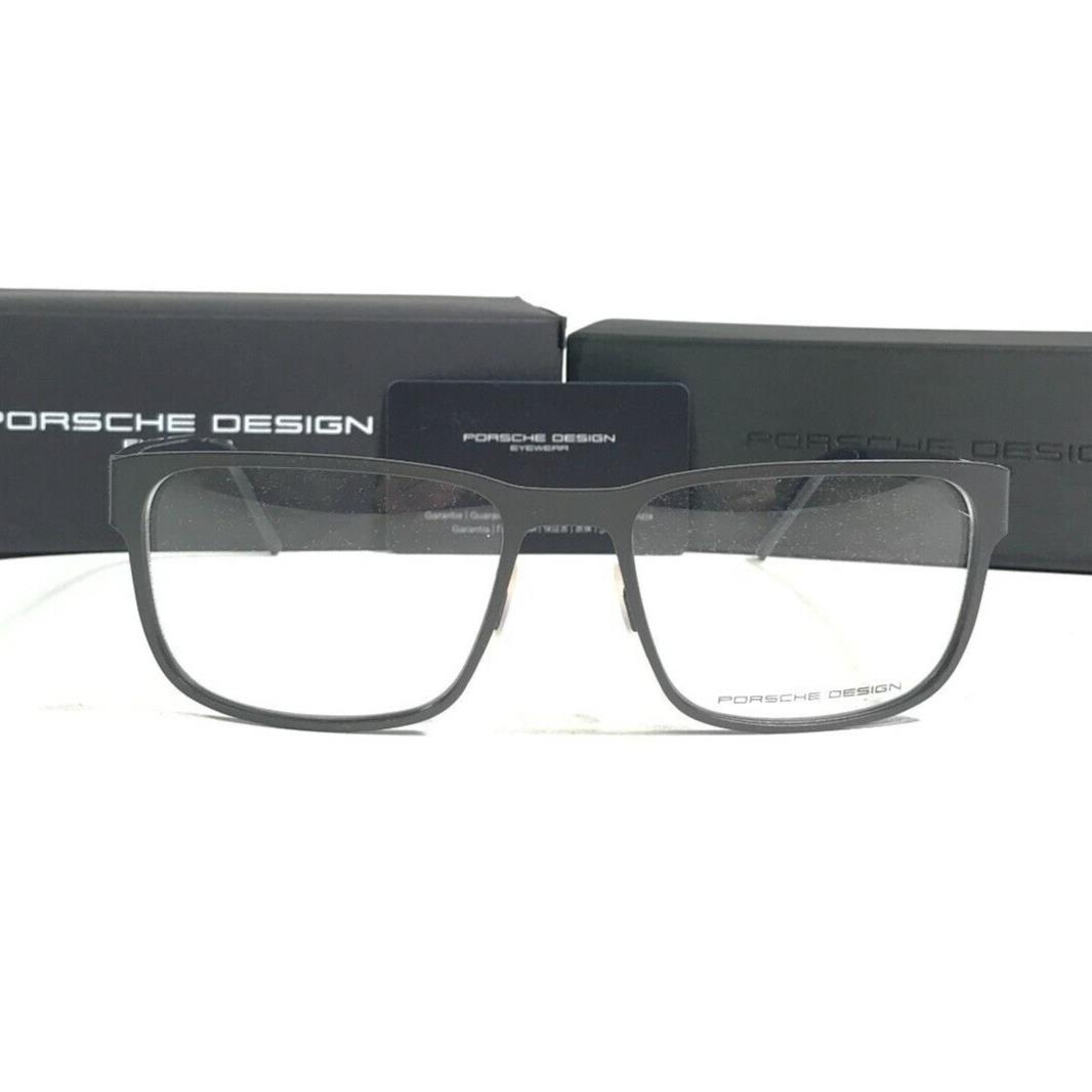 Porsche Design Eyeglasses Frames P8291 A Matte Black Square Full Rim 55-18-140