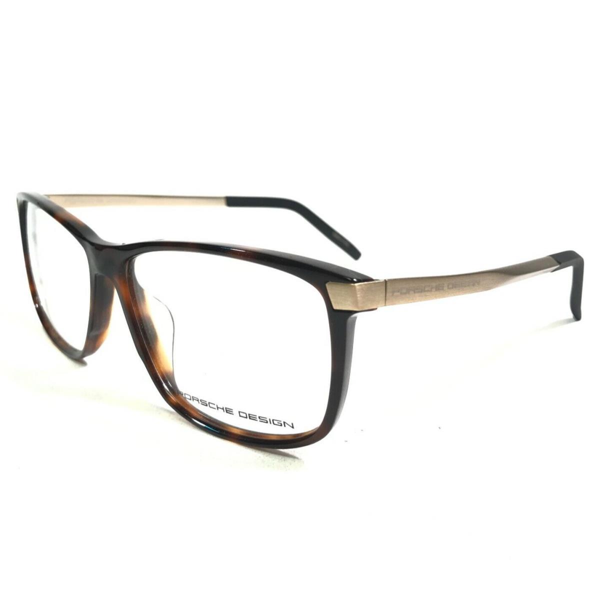 Porsche Design Eyeglasses Frames P8319 B Brown Tortoise Brushed Gold 55-13-140