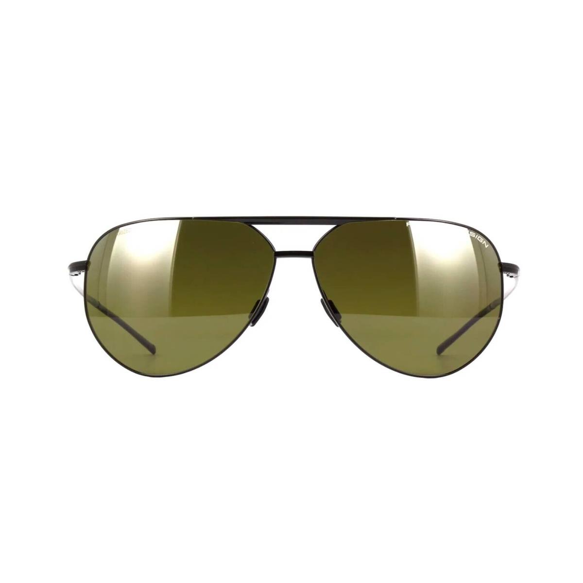 Porsche Design P`8688 Black/green Silver Mirror Polarized Xtr A Sunglasses