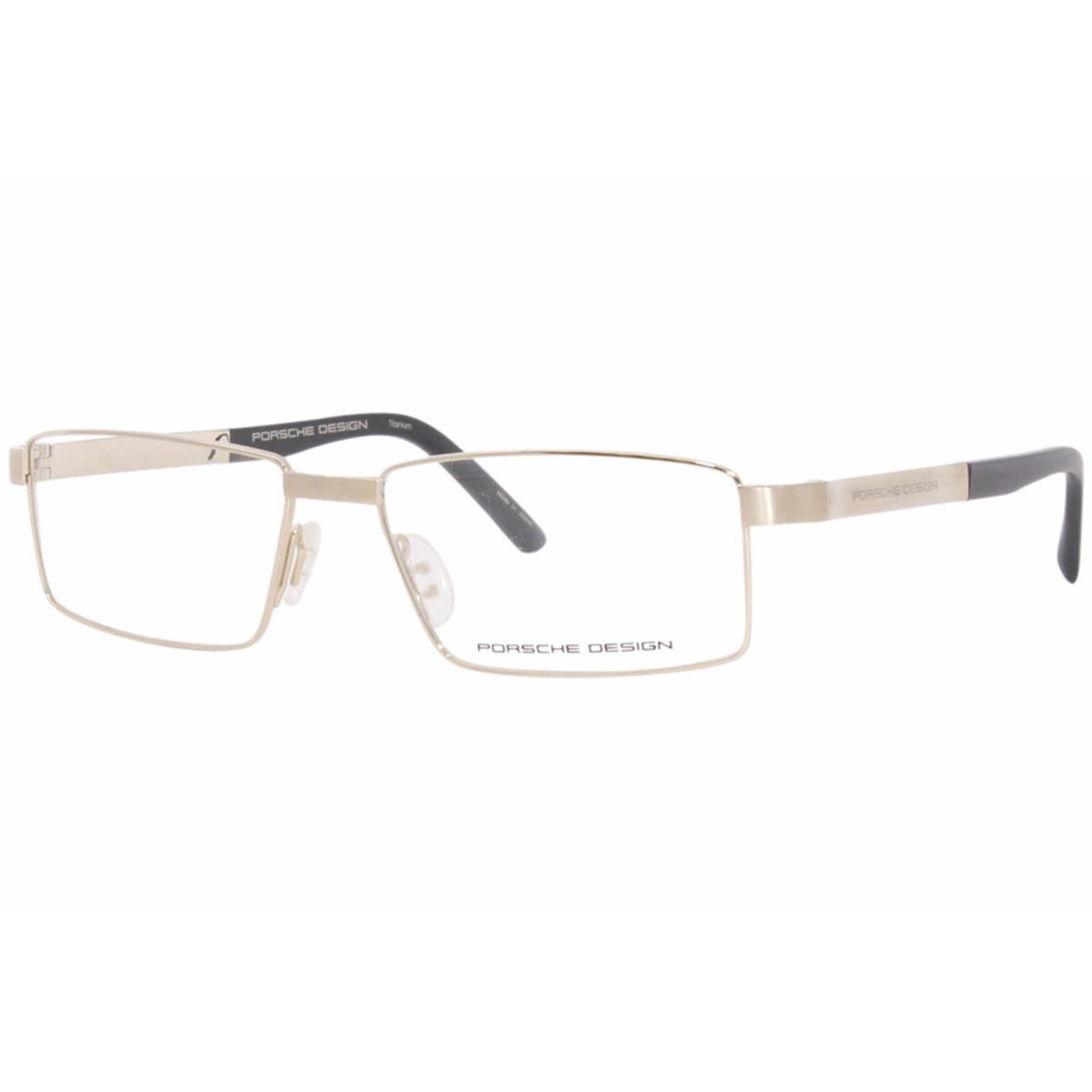 Porsche Design Men`s Eyeglasses P`8115 P8115 A Light Gold Optical Frame 56MM